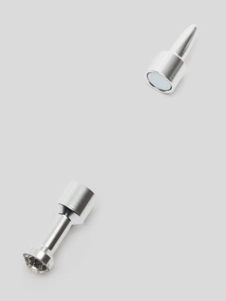 Ouch! Magnetic Silver Diamond Pin Nipple Clamps