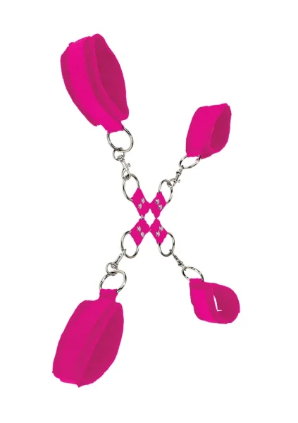 Velcro Hand and Leg Cuffs - Pink