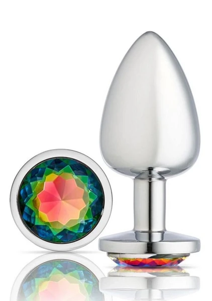 Cloud 9 Novelties Gems Silver Chromed Anal Plug - Small