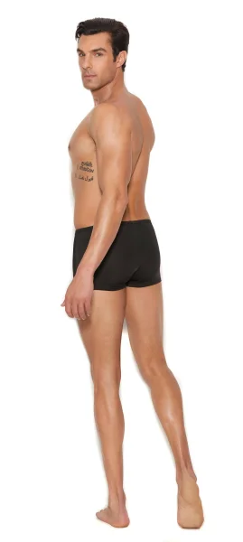 Men's Lycra Boxer Brief - Large-xlarge - Black
