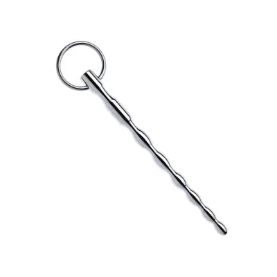 Kink Range Stainless Steel Twisted Penis Plug 5 3 Inch Silver