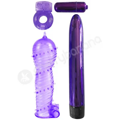 Classix Ultimate Pleasure Couples Kit Purple Mix Match Sex Toy 4 Piece Kit