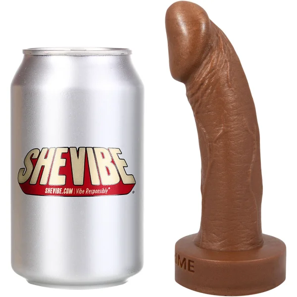 Primo 6" Dual-Density Realistic Silicone Dildo By Uberrime - Chocolate