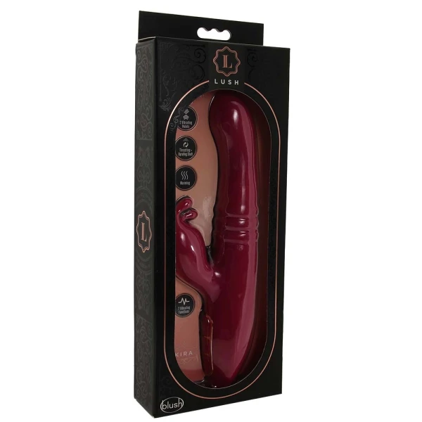 Lush Kira Rotating Thrusting Rabbit Vibrator by Blush Novelties