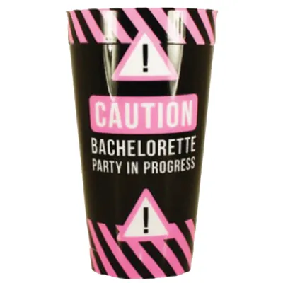 Caution Bachelorette Party Plastic Cup