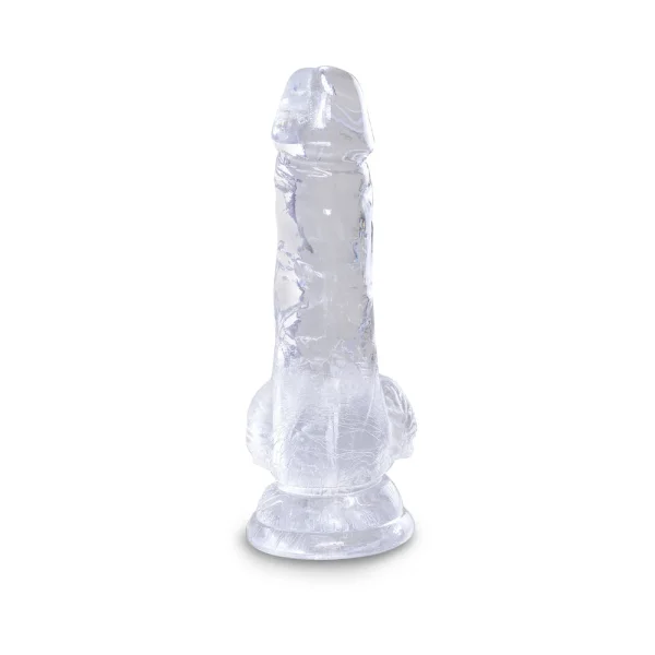 King Cock Clear 5in Cock With Balls — image 5 of 9