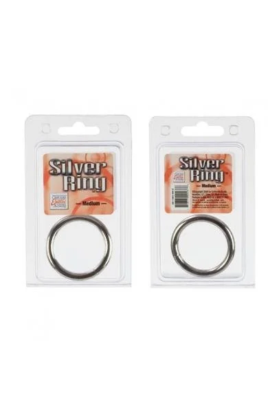 Silver Cock Ring - Medium — image 6 of 6