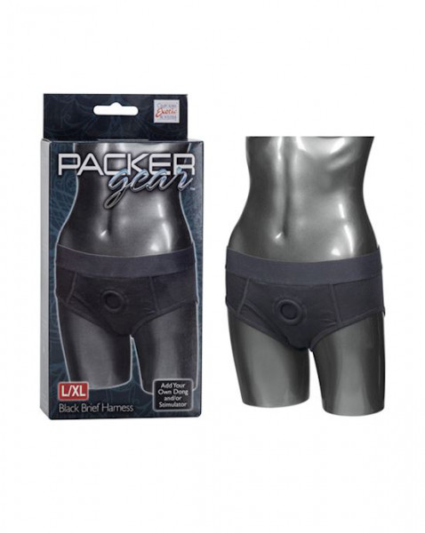 Packer Gear Black Brief Harness L Xl - 1x/2x