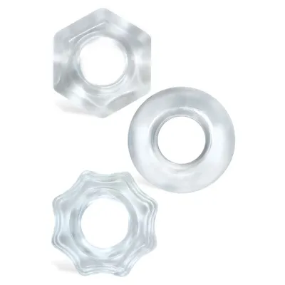 nsnovelties Stackable Super Elastic Cock Rings 3 Pack