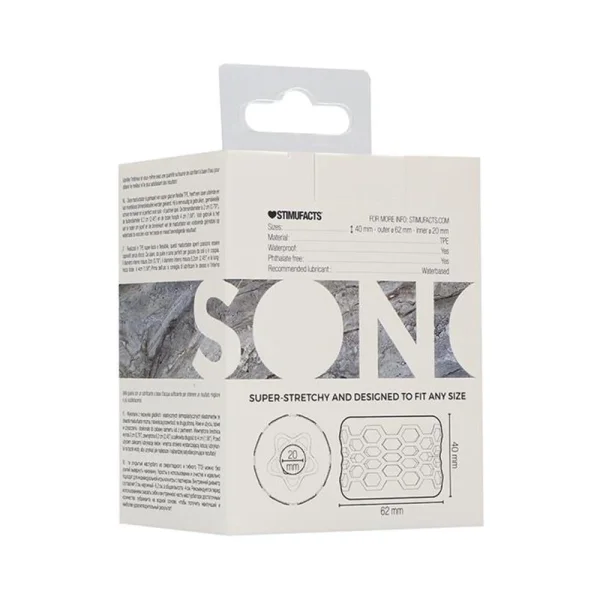 Sono N0. 94 - Reversible Textured Masturbator - Transparent