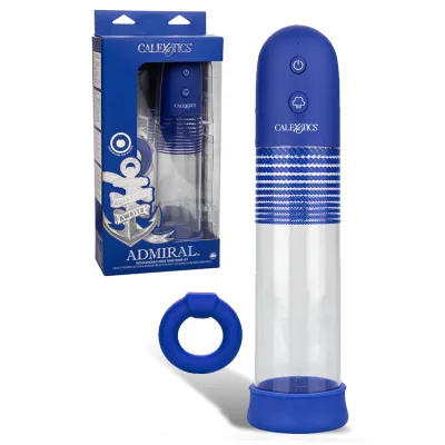 California Exotic Admiral Rechargeable Rock Hard Automatic Penis Pump Kit with Cock Ring