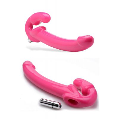 Strap U 7X Revolver 11 5 Slim Vibrating Strapless Strap On