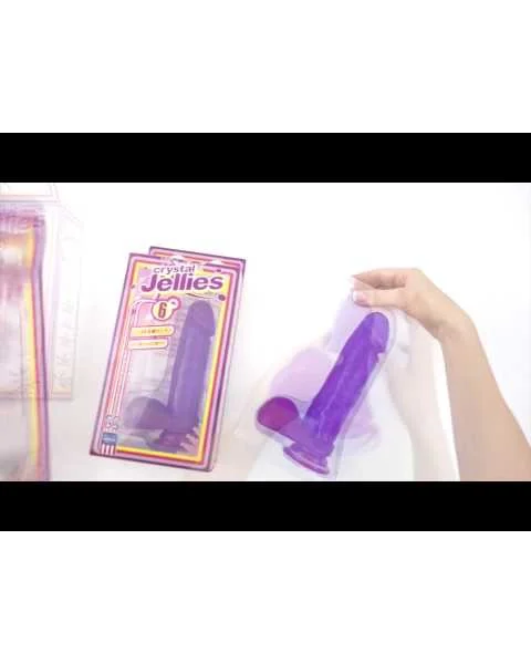Crystal Jellies 7 inch Realistic Cock with Balls