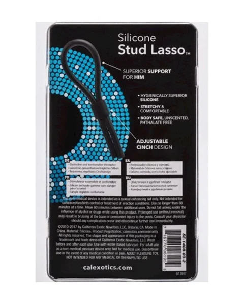 Silicone Stud Lasso - Black