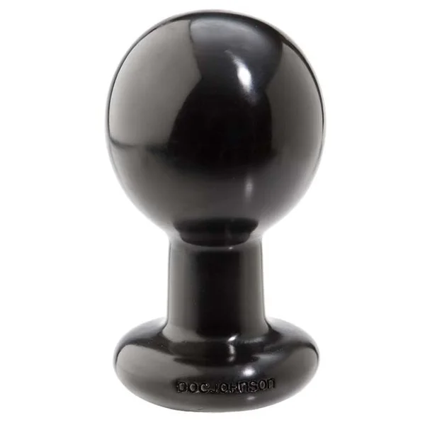 Round Butt Plug - Large - Black — image 14 of 15