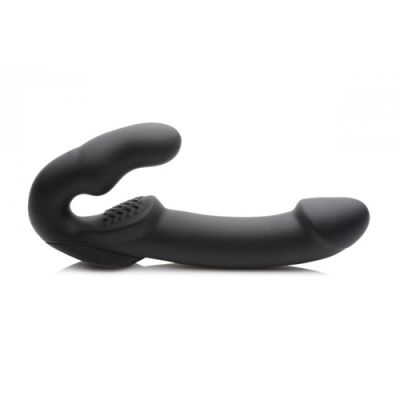 Evoke Vibrating Strapless Strap On Black