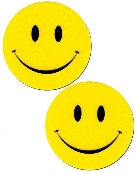 Smiley Face Yellow Pasties O/S — image 3 of 4