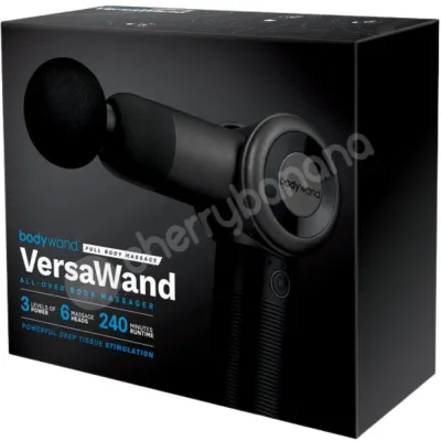 Bodywand Versawand Gray Black Full Body Massager Versa Wand With 6 Attachments