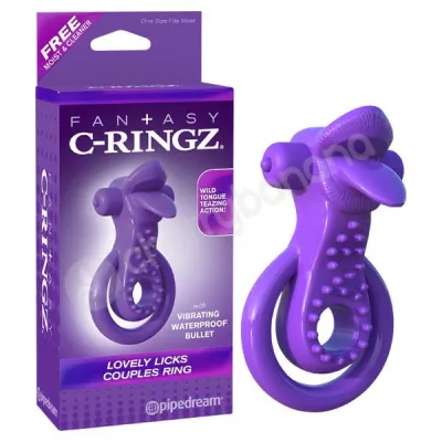 Fantasy C ringz Purple Lovely Licks Couples Ring