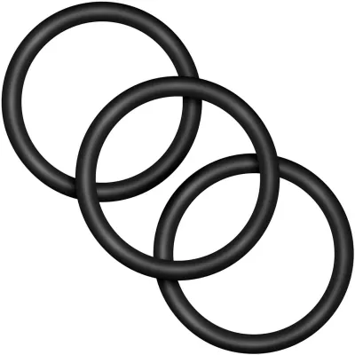 Performance VS3 Pure Premium Large Silicone Cock Rings By Blush Novelties Black
