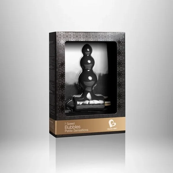 Petite Sensations Bubbles Black Butt Plug — image 4 of 4