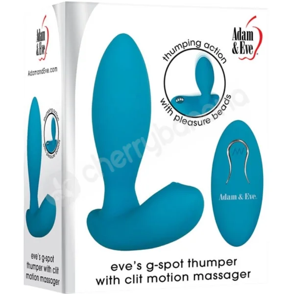 Adam & Eve G-spot Thumper Vibrator With Pleasure Bead Clit Motion Massager