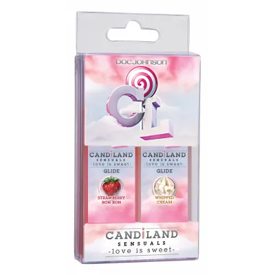 CandiLand 2pk Glides 1oz Strawberry Whipped Cream