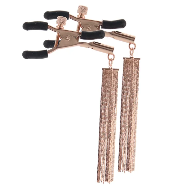 Bound Adjustable D2 Nipple Clamps by NS Novelties - Rose Gold