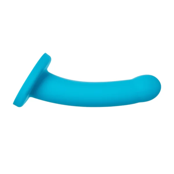 Nexus Collection - Hux - 7 Inch Silicone Dildo -  Turquoise