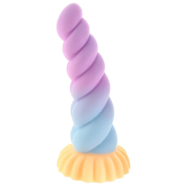 Unicorn Curvy Bumpy 8.3" Silicone Suction Cup Dildo By Creature Cocks