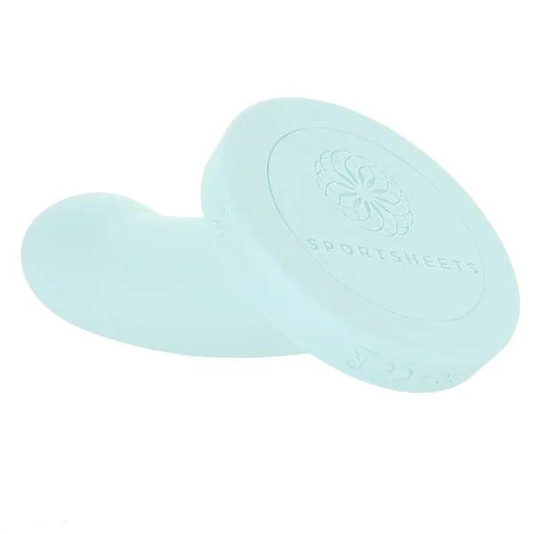 Sportsheets Myst 5” Vibrating Silicone Dildo Sky Blue