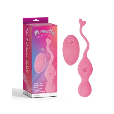 Heart Waves Bullet Vibrator Pink