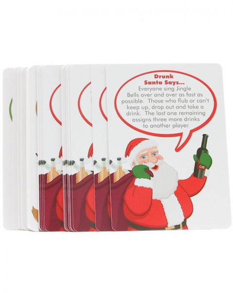 Drunk Santa Says - Drinking Card Game - White / Red — image 3 of 10