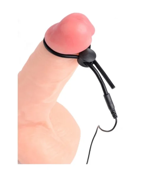 Jolted Cock & Ball Strap With Penis Stim - Black