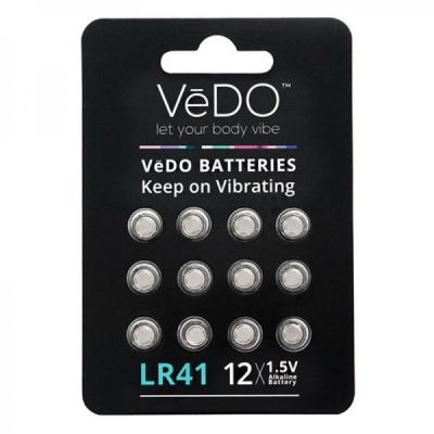 Vedo LR41 Batteries 1 5 Volt 12 Pack