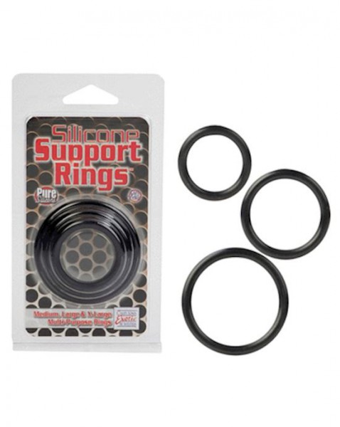 Silicone Support Rings - Black