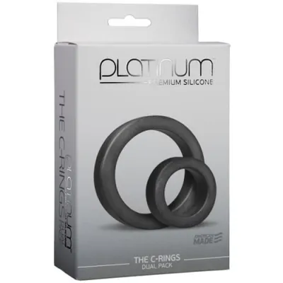 Platinum Premium Silicone the C Rings Charcoal