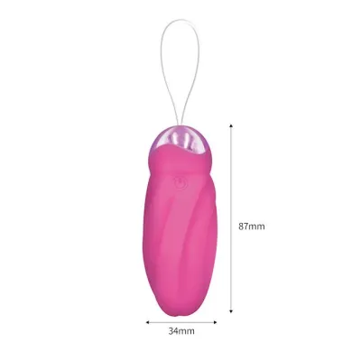 Amore Pastel Pleasure Rotating Egg Vibrator With Remote