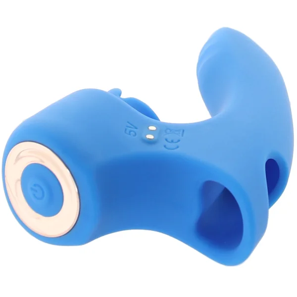 Gender X Flick It Finger Vibrator Blue