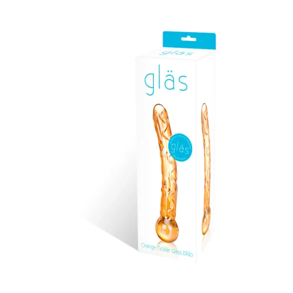 Glas Orange Tickler Glass Dildo