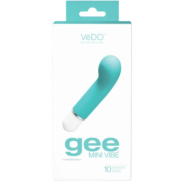 VeDO 'Gee' Mini G-Spot Rechargeable Waterproof Vibrator - Turquoise