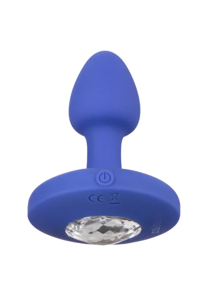 Cheeky Gems Silicone Rechargeable Vibrating Small Anal Probe By CalExotics - Blue