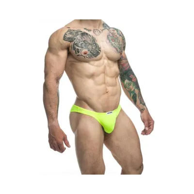 Men s Clothing Malebasics Justin Simon Classic Bikini Neon Green M
