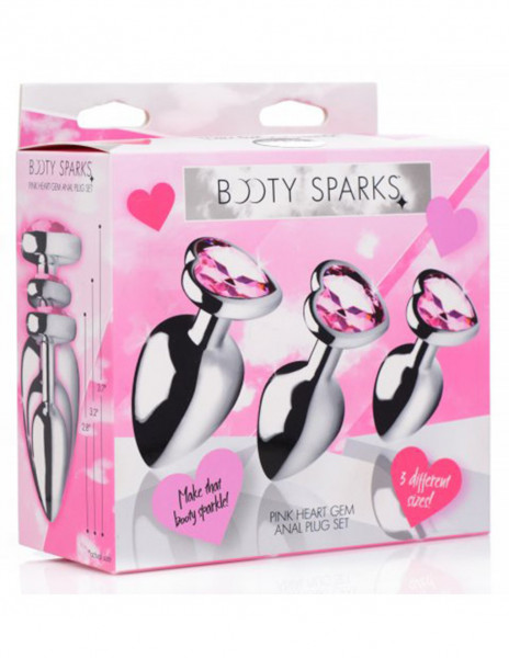 Booty Sparks Pink Heart Plug Set — image 5 of 5