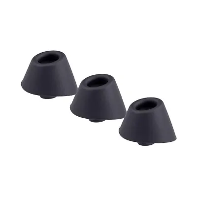 Womanizer Insideout Silicone Heads 3 Pack Small Black Small