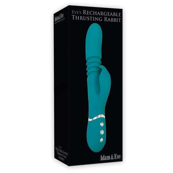 Adam & Eve Eve's Rechargeable Thrusting Rabbit - Green — image 19 of 25