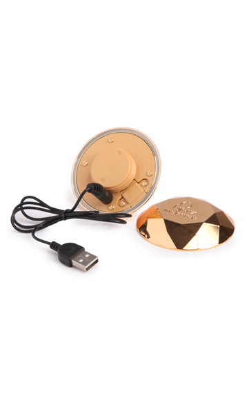 Bijoux Indiscrets Gold-Plated 1.8" Vibrating Diamond Massager