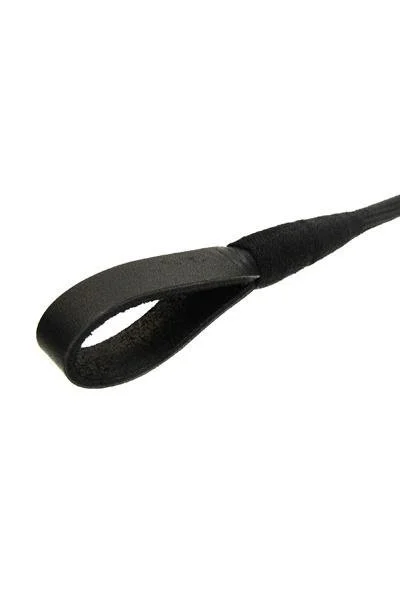 Strict Leather Strip Tip Crop