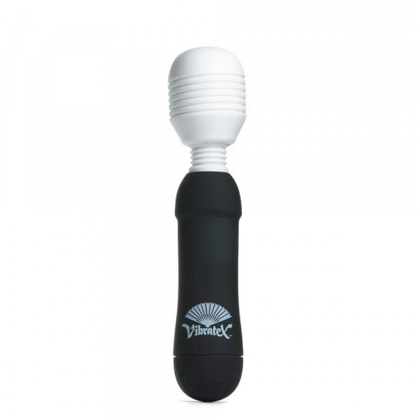 Mystic Powerful Vibrating Silicone Wand - Black