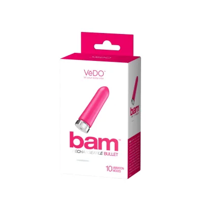 Bam Rechargeable Bullet Hot in Bed Pink
